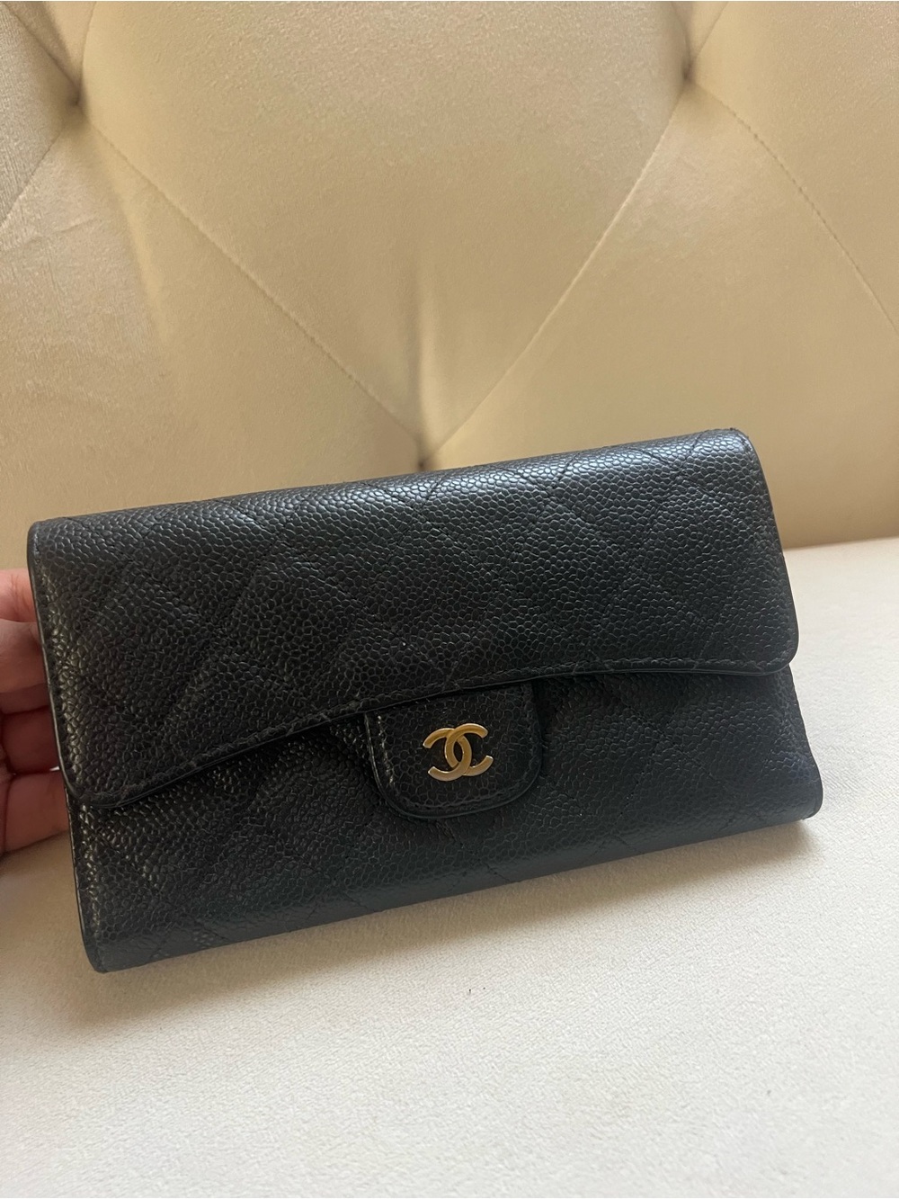 Chanel Classic Caviar large flap Wallet